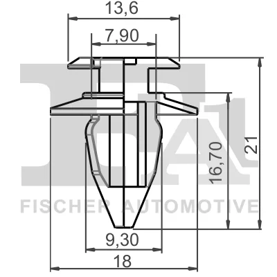 11-40004.10 FA1/FISCHER Зажим, молдинг / защитная накладка