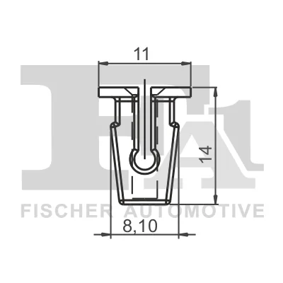 11-60013.5 FA1/FISCHER Зажим, молдинг / защитная накладка