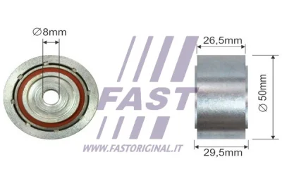 FT44555 FAST Паразитный / ведущий ролик, поликлиновой ремень