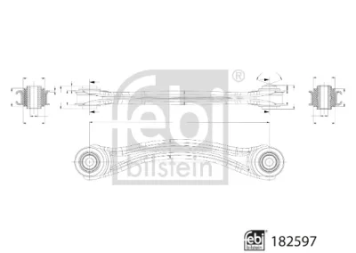 182597 FEBI Рычаг независимой подвески колеса, подвеска колеса