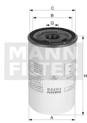 Фильтр, пневмооборудование MANN LB 11 102/21