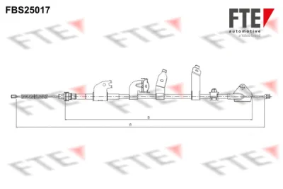 9250606 FTE Тросик, cтояночный тормоз