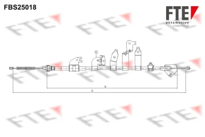 9250607 FTE Тросик, cтояночный тормоз