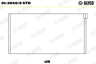 Шатунный подшипник GLYCO 01-3040/5 STD