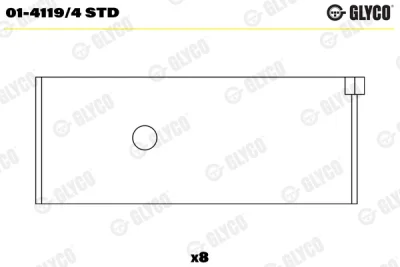 Шатунный подшипник GLYCO 01-4119/4 STD