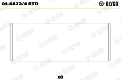 01-4872/4 STD GLYCO Шатунный подшипник