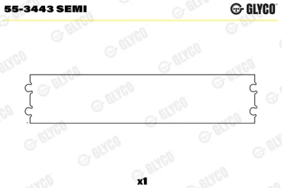 55-3443 SEMI GLYCO Втулка подшипника, шатун