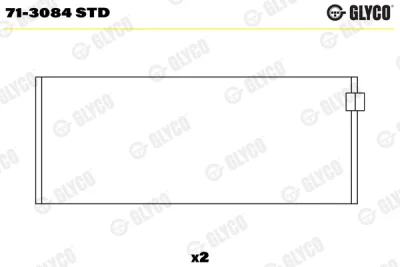 71-3084 STD GLYCO Шатунный подшипник