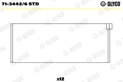 71-3442/6 STD GLYCO Шатунный подшипник
