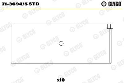 71-3694/5 STD GLYCO Шатунный подшипник