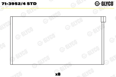 71-3952/4 STD GLYCO Шатунный подшипник