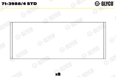 71-3988/4 STD GLYCO Шатунный подшипник