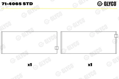 Шатунный подшипник GLYCO 71-4065 STD