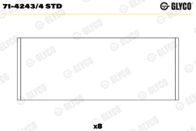 71-4243/4 STD GLYCO Шатунный подшипник