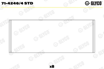 71-4246/4 STD GLYCO Шатунный подшипник
