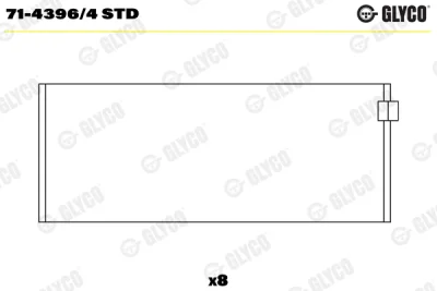 71-4396/4 STD GLYCO Шатунный подшипник