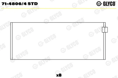 71-4806/4 STD GLYCO Шатунный подшипник