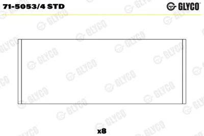 71-5053/4 STD GLYCO Шатунный подшипник