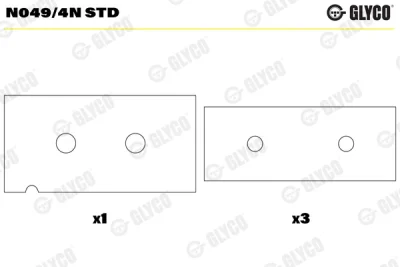 N049/4N STD GLYCO Подшипник распредвала