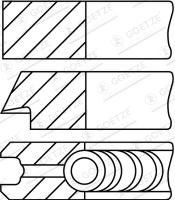 08-501907-10 GOETZE Комплект поршневых колец