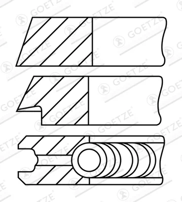 08-109407-30 GOETZE Комплект поршневых колец