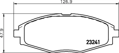 8DB 355 045-231 BEHR/HELLA/PAGID Комплект тормозных колодок, дисковый тормоз