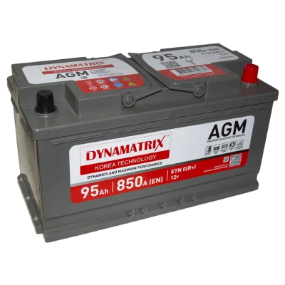 AGM аккумулятор 12V 95Ah 850A ETN 0(R+) B13 353x175x190 26,5kg DYNAMAX DEK950