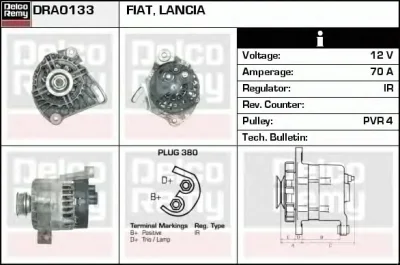 DRA0133 DELCO REMY Генератор