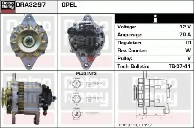 DRA3297 DELCO REMY Генератор