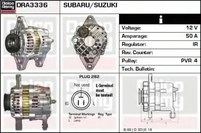 DRA3336 DELCO REMY Генератор
