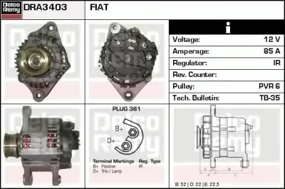 DRA3403 DELCO REMY Генератор