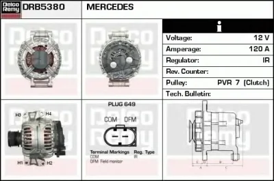 DRB5380 DELCO REMY Генератор