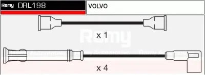DRL198 DELCO REMY Высоковольтные провода (комплект проводов зажигания)