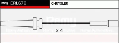 DRL678 DELCO REMY Высоковольтные провода (комплект проводов зажигания)