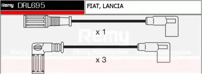 DRL695 DELCO REMY Высоковольтные провода (комплект проводов зажигания)