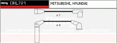 DRL721 DELCO REMY Высоковольтные провода (комплект проводов зажигания)