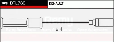 DRL733 DELCO REMY Высоковольтные провода (комплект проводов зажигания)