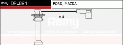 DRL821 DELCO REMY Высоковольтные провода (комплект проводов зажигания)