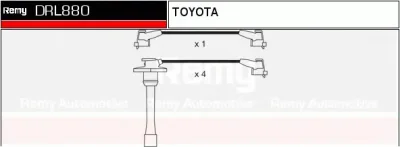 DRL880 DELCO REMY Высоковольтные провода (комплект проводов зажигания)