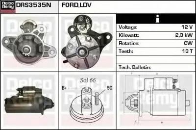 DRS3535N DELCO REMY Стартер