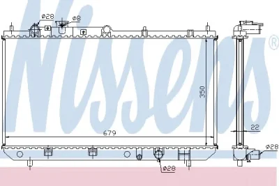 62506A NISSENS Радиатор охлаждения двигателя