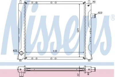 64028A NISSENS Радиатор охлаждения двигателя