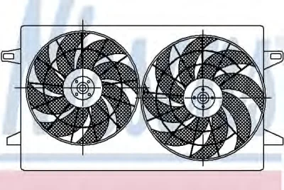 Вентилятор охлаждения радиатора NISSENS 85229