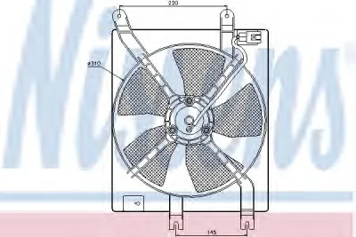 85357 NISSENS Вентилятор охлаждения радиатора