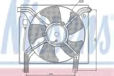 85360 NISSENS Вентилятор охлаждения радиатора