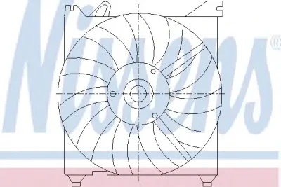 85374 NISSENS Вентилятор охлаждения радиатора