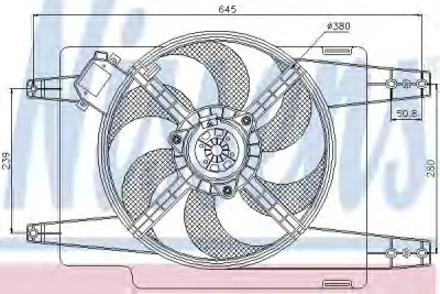 85376 NISSENS Вентилятор охлаждения радиатора