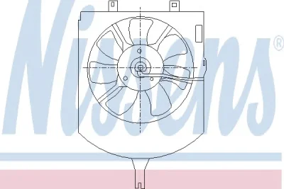 Вентилятор охлаждения радиатора NISSENS 85407