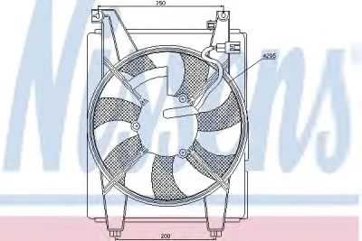 85412 NISSENS Вентилятор охлаждения радиатора