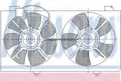 Вентилятор охлаждения радиатора NISSENS 85529